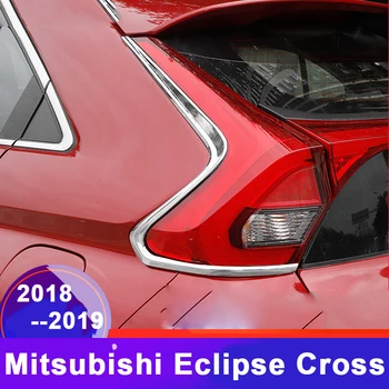 ABS Auto Zadné zadné Svetlo zadné svetlo Lampy Horné Viečko Kryt Pásky Výbava Nálepky Na Mitsubishi Eclipse Kríž 2018 2019 Príslušenstvo