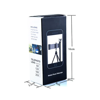 Profesionálne 18X Optický Zoom Ďalekohľad, Mobilný Telefón, Univerzálny Objektív Športové Objektív Fotoaparátu Clip Držiak Pre IPhone Samsung Huawei Xiao