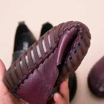 Pravé hovädzie kože jarné topánky pre ženy slip-on dizajnér vysoko kvalitné ženské bežné mokasíny obuvi