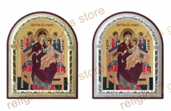 Rodiny ježiša kresťanská výzdoba blahoslavená panna mária s deťmi stenu prívesky katolíckej náboženskej zlaté kovové striebro ikonu