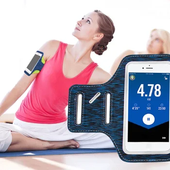 Besegad Športové fitness Brassard Účtovná Mobilný Mobilný Telefón Prípade Držiak pre Smartphone iPhone 8 7 6 5 Huawei do 5 Palca