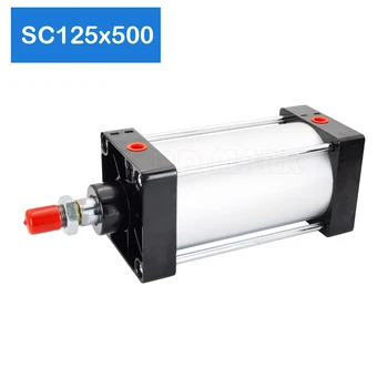 SC125X500 125 mm Vŕtanie 500mm Zdvih Pneumatické Výťah Vzduchu Teleskopických Kompresor Piestový Hliníkové SC Valca