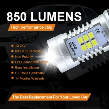 Apmatauto 2x H16 5202 LED Žiarovka Pre Audi A3 8P C7 A6 S6 O5 SQ5 2008+Auto Vozidla LED Predné Zase svetlo LED DRL ŽIAROVKA