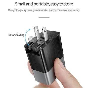 MCDODO 3 v 1, USB Nabíjačka, Triple EÚ a USA, UK, Zapojte 2.4 Cestovné Stenu Mini Adaptér Pre iPhone 12 11 Pro Max Huawei Samsung Xiao mi10