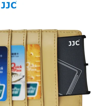 JJC ABS Ľahký A Prenosný Držiak Pamäťovej Karty na 4 x SD Karty Skladovanie Prípade Veľkosti Kreditnej Karty