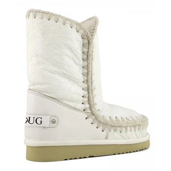 Moug zimné topánky, ženy čižmy pôvodné eskimo 24 kamienkami logo ručné ovčej platformu dámy členok botas