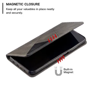 Na Funda Huawei Nova 7i Prípade Luxusný Magnetická Peňaženku Stáť Kože Flip Telefónu Kryt Na Huawei Nova 7i Nova7i Coque Mužov Etui