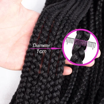Box Sieťky, Ombre Hair Extension Syntetické 22 Palcový Háčkovanie Vrkôčiky doprava zadarmo Háčkovanie Vlasy