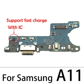 10Pcs Nabíjačku Doske PCB Flex Pre Samsung Galaxy A01 A11 A21S A31 A41 A51 A71 A12 Port USB Konektor Dock Plnenie Stužkový Kábel