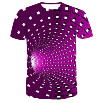3D t-shirts pre deti vo veku 4-14, farebné tričká s swirls a swirls,letné t-shirts pre deti v roku 2020,detské nosenie