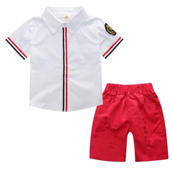 PR-061 Nový Štýl 2020 chlapci letné oblečenie novorodenca detské oblečenie sady pre chlapca tričko s krátkym rukávom + nohavice pohode šortky oblek