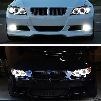 2 ks 80W 8 LED Auto Angel Eyes Marker Svetlá Žiarovky Svetlometu bez Chýb pre BMW E90 E91 3 Série 325i 328i 335i 2006 2007 2008