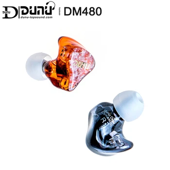 DUNU DM480 Titán Dual Dynamic Driver In-ear Slúchadlá s 2 Pin/0.78 mm Odnímateľný Kábel 3D Vytlačené Shell DM-480