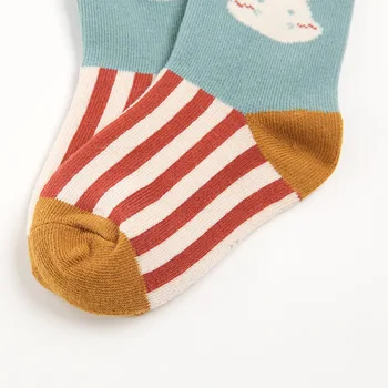 5 Párov Veľa Dieťa Krátke Bavlnené Ponožky Jar Jeseň Deti Deti Batoľa Chlapec Dievča Vtipné Karikatúry Farebné Zviera Tlače Ponožky 2020
