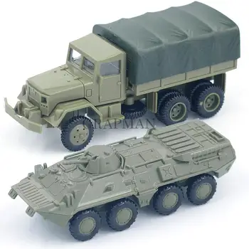 1:72 4D Montáž Auto M35 Truck Sovietskeho BTR 80 Kolesové Obrnené Vozidlo Gumy-free Montáž Model Vojenské Hračky
