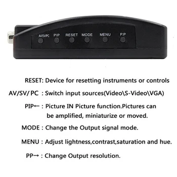 CCTV Kamery BNC S-Video, VGA na VGA Converter Box PC k TV VGA, Vstup VGA, Výstup Prenosný Počítač Monitor Converter Adaptér
