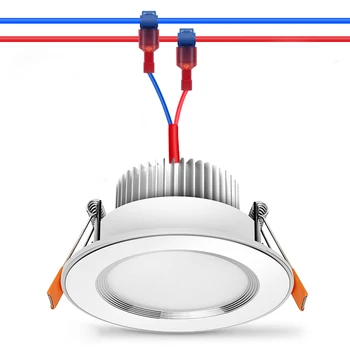 T-typu Plug Riadok Konektor, Self-peeling Rýchly Konektor Pripojte Napájacie Priehľadné Plastové Okno Typu T 105 Stupňov