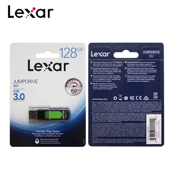 Lexar 128 GB USB 3.0 Flash 256 GB U Diskov S57 32 GB, 64 GB Memory Stick Až 150MB/s 256-bit AES Originálne kl ' úč Pre PC