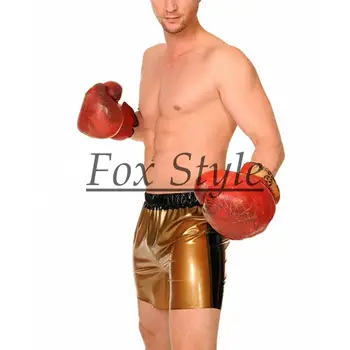 Latex boxer nohavice pre mužov Exotická ČIERNA