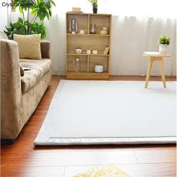 Hrubé 3 CM Coral Fleece Zamatový mat spálni koberec Baby hrať mat obývacia izba koberec, posteľ veľká veľkosť Dieťa mat