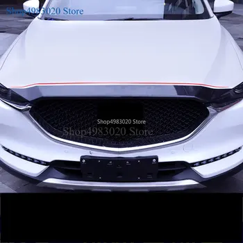 Kryt orezávanie upravené stredné čistý upravený dekoratívne svetlé pásy Pre Mazda CX-5 CX5 CX 5 2018 Doplnky Exteriéru Chróm