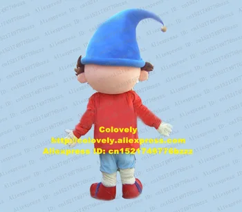 Naughty Noddy Dieťa Dieťa Dieťa Drobcov Maskot Kostým pre Dospelých Veľkosť S Big Blue Vianočné Hat Krátke Hnedé Kučeravé Vlasy, Č 4850 FS