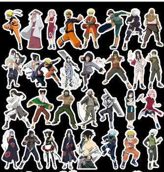 100 kusov Naruto Anime nálepky na Stenu decor chladnička na motocykel, Bicykel, notebook, auto cartoon nálepky obrázok hračky