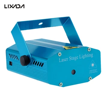 Mini LED Laserový Projektor Fáze svetelný Efekt Vzory Hlasové ovládanie DJ, Disco Xmas Party Club Svetlo mixér Strobe light stage