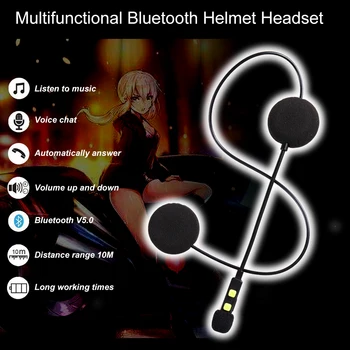 Vcoros Motocyklové Prilby Bluetooth Headsety 5.0 pre slúchadlá & MP3 a GPS handfree pre capacete ls2 AGV HJC intercom moto