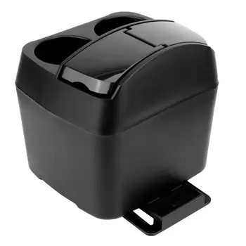 Multi-funkčné Univerzálny Veľkú Kapacitu Auto Black Odpadky Môže plastového materiálu s dvoma nápojov sedadlá non-jedovaté chuti