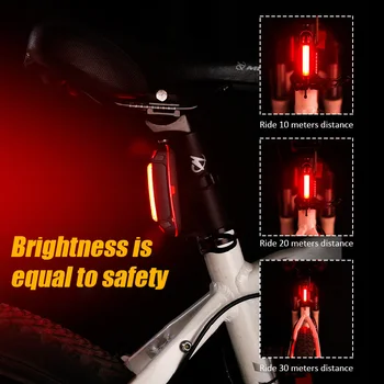 Fuxing Požičovňa Ľahké Nepremokavé USB Nabíjateľné zadné Svetlo Jazda na Koni Lampa Horský Bicykel, jazda na Bicykli Svetlo Bezpečnostné Výstražné Svetlo