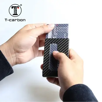 T-uhlík výrobcom uhlíkových vlákien vlastné peniaze klip kreditnej karty držiteľ