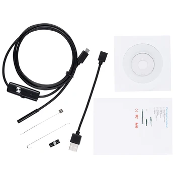 5 mm 2m Android Endoskopu Fotoaparát Vodotesný IP67 Podporu OTG&UVC Smartphone Snake HD Mini Usb Endoskop Pre Auto/PCB/EarDetection