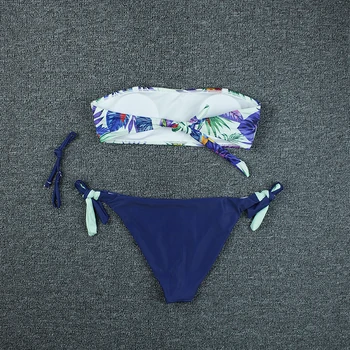 Plus Veľkosť Bikini 2020 Nové Mujer Plavky Ženy Uzáver Bikini Set Print Plážové Oblečenie Plavky Dvojdielne Plavky Vyhovovali Brazílsky Biquini