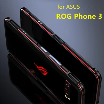 Prípad Pre ROG3 Rog Phone3 Deluxe nárazníka Ultra Tenké hliníkové puzdro pre Asus ROG Telefón 3 ZS661KS + 2 Film ( Predné + Zadné )