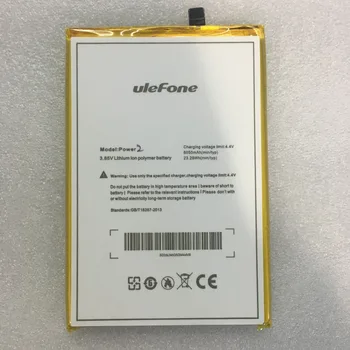 Náhradné Batérie Pre Ulefone Power 2 Power2 mobilný telefón 6050mAh Dobíjacie Li-polymer Batérie kontakty batérie Testované