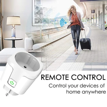 Tuya Smart Žiarovky WiFi Konektor Pre Homekit Bluetooth Domov LED Osvetlenie Miestnosti EÚ Smart Zásuvky S Amazon Alexa Domovská stránka Google