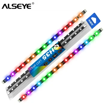 ALSEYE RGB Pásy 35 cm ARGB 60 cm Kábel kompatibilný s Ausu Gigabyte Mis Doske RGB Kontroly 5v 3pin