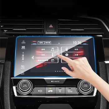 Pre Honda Civic 10. 2016 2017 2018 2019 2020 Tvrdeného Skla vodičov Chránič Obrazovky Displeja Film LCD Ochranné Nálepky