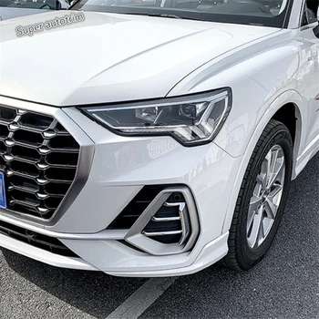 Predné Foglight Hmlové Svetlá, Lampy, Ochrana Auta Kryt Výbava vhodné Pre Audi Q3 2019 2020 2021 ABS Doplnky Exteriéru Chrome / Červená