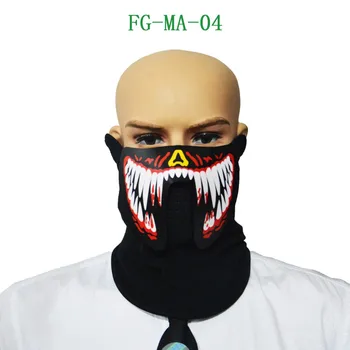 Móda Drôt LED Halloween Veľkonočné Rave Maska Svetelný Kostým, Maska Strany Veľkonočný Darček Decor-