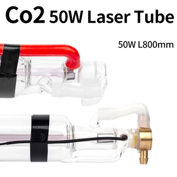 0133 Veci CO2 laserové trubice Kovové Hlavu 800MM 50W Dia.50 Sklenené Potrubia Lampa pre CO2 Laserové Rytie Stroj na Rezanie