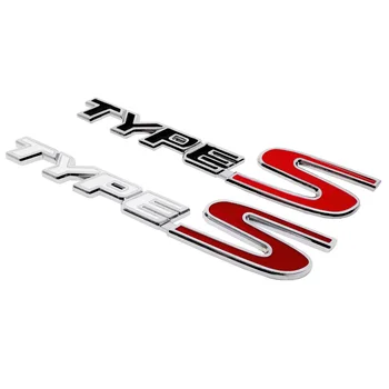 3D Kovov TYPU S Logom Nálepky Odznak Auto Bočné Zadné Emblémy Pre Honda Insight Elysion Spirior CRZ Jet Crosstour Občianske Dohodou CRV