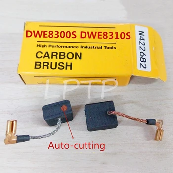 2 ks Auto-rezanie uhlíková kefa nastaviť náhrada za Dewalt DWE8300S DWE8310S uhlovú brúsku originál kvalita