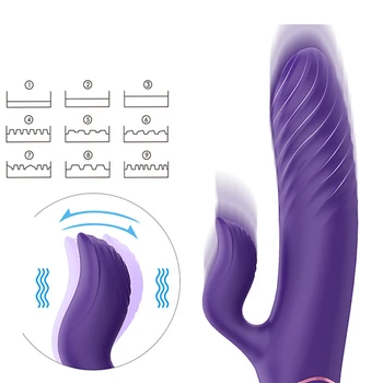 G Mieste Kúrenie Rabbit Vibrátor, Dildo Výkonný USB Masturbácia Dospelých, Sexuálne Hračky Pre Ženy Pošvy Orgazmus Nepremokavé Sex Produkt