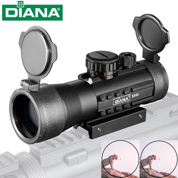 DIANA3x44green red dot zobraziť taktické zrakového rozsah riflescope fits11/20 mm Picadini mount železničnej puška priestor pre holografické lov