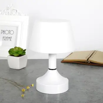 Biela Noc Lampa S Očami Ochrany Tienidlo USB Nabíjateľné Svetla na Čítanie, Energeticky Úsporné LED stolná Lampa Stôl Spálňa Decor