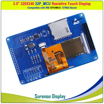 3,5 palcový 320*240 SSD2119 32P_16Bit MCU Paralelné Odolným Dotykovým TFT LCD Modul Displeja Panel podpora SPI
