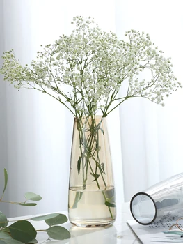 Nordic Sklenené Vázy Jednoduché, Transparentné Multicolor Vody Kultúry Váza Na Kvety Vložené Ploche Ozdoby Domáce Dekorácie
