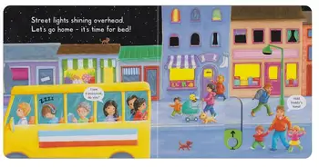 Campbell Obsadené Mesto push pull list pohyblivé Mechanické kniha angličtina obrázok klapka rada knihy baby detská deti raného vzdelávania hračka